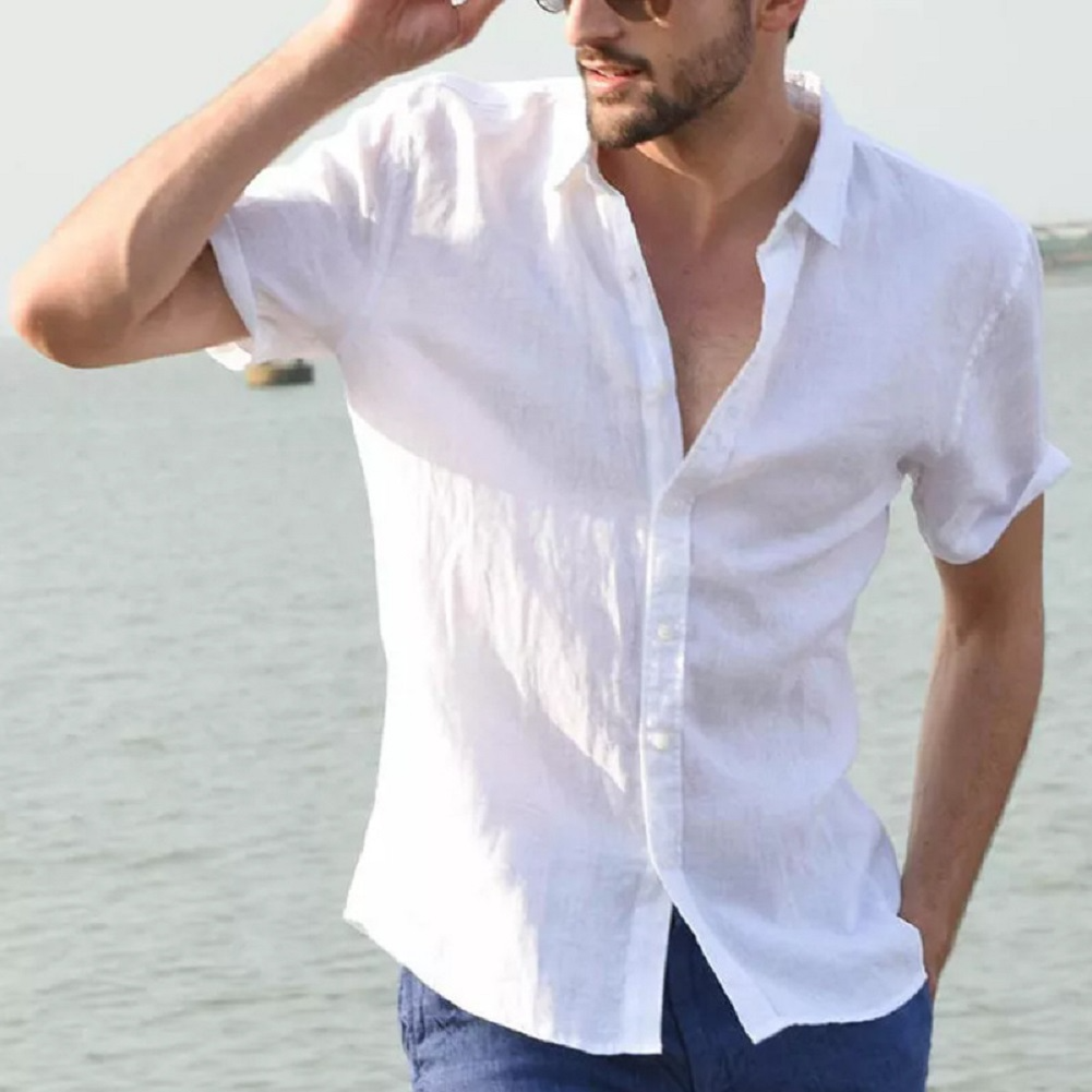 Short-sleeved beach shirt