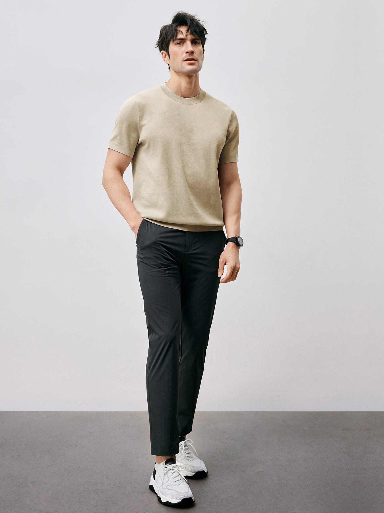 GentleKnit Short Sleeve Knitted T-Shirt