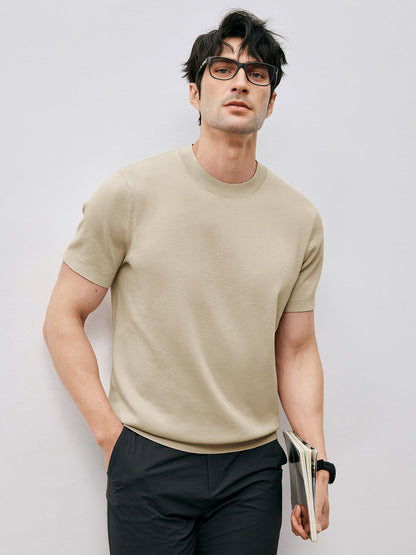 GentleKnit Short Sleeve Knitted T-Shirt