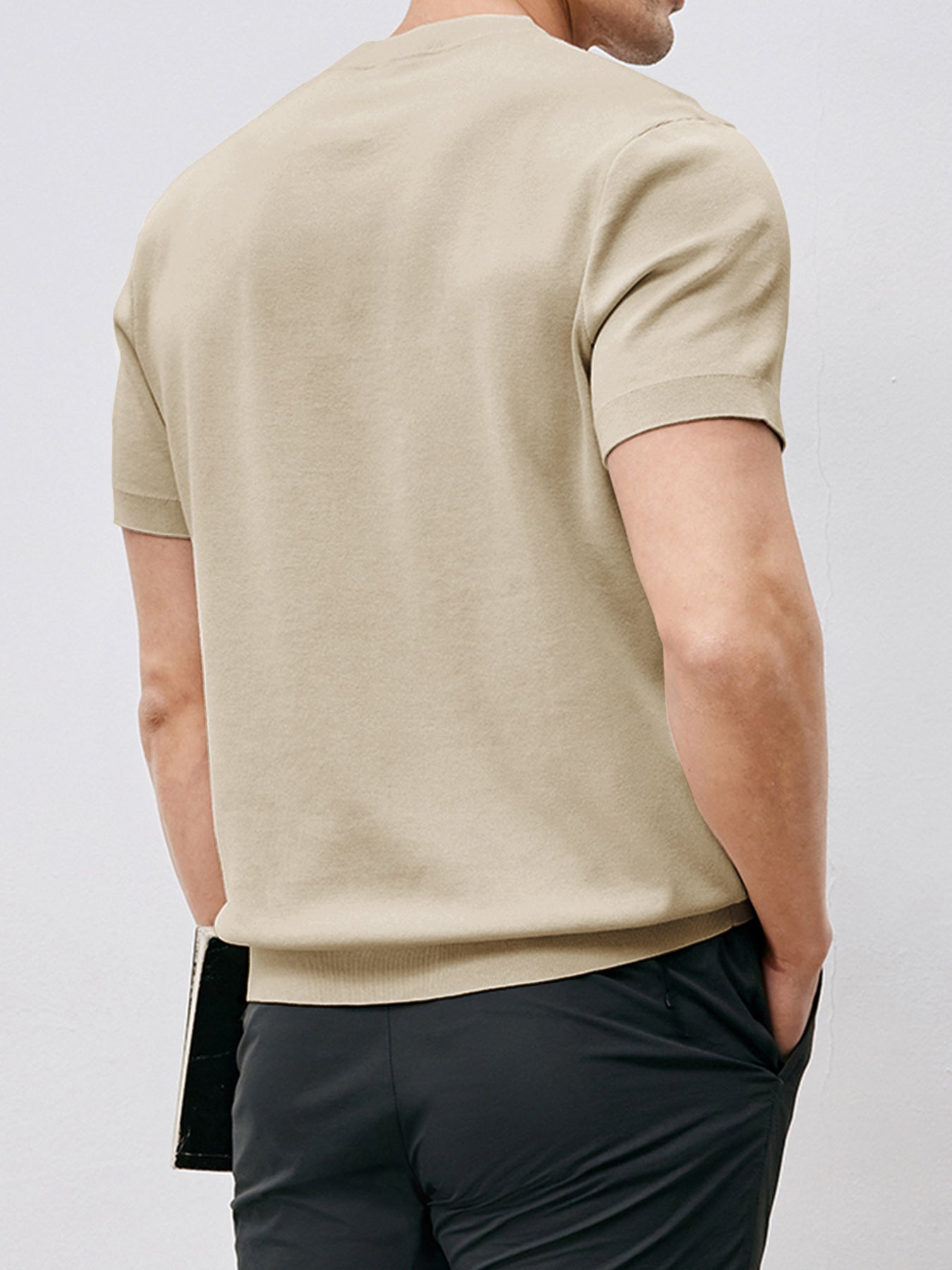 GentleKnit Short Sleeve Knitted T-Shirt