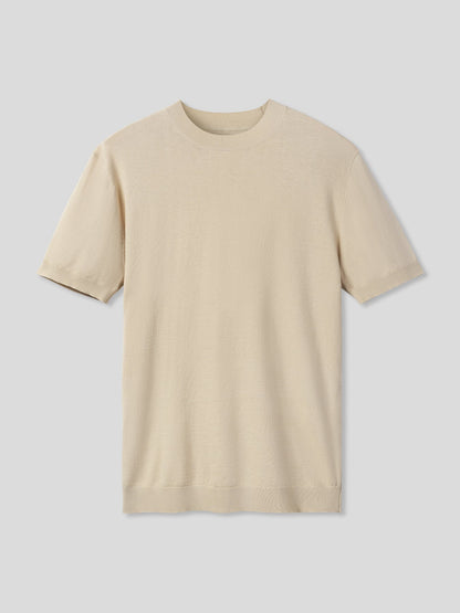 GentleKnit Short Sleeve Knitted T-Shirt