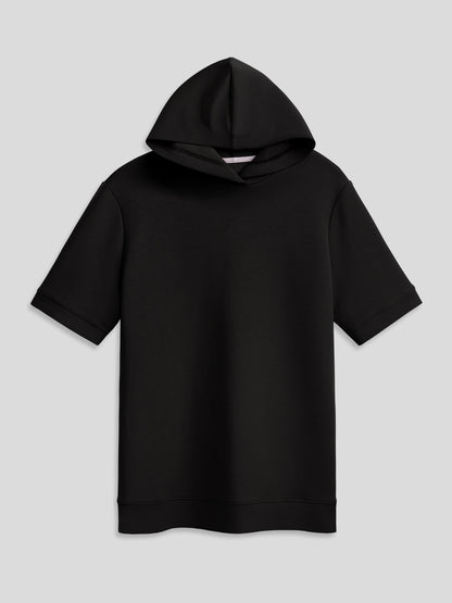 Modal Blend Short Sleeve Hoodie