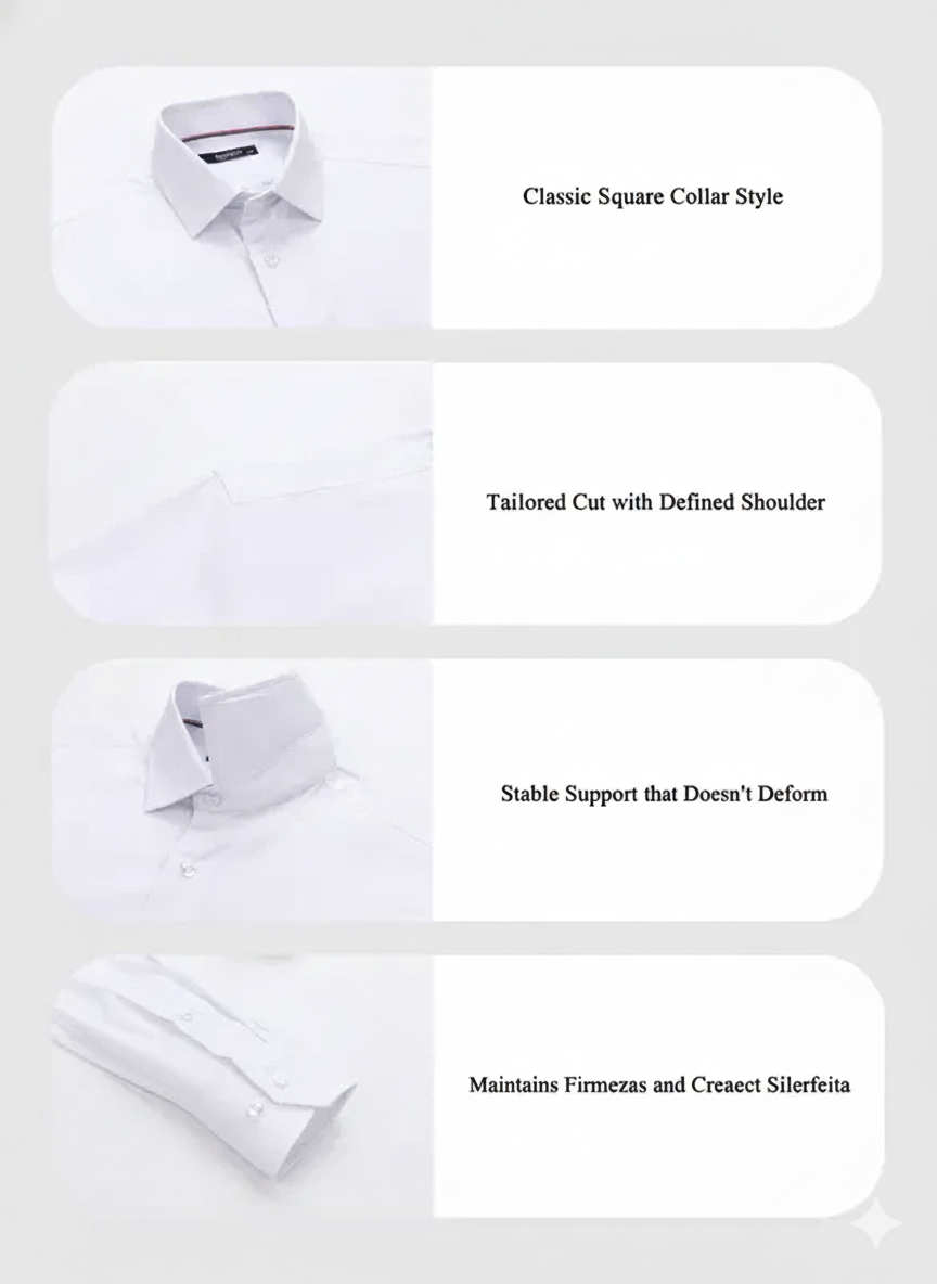 Men's Dress Shirt - Waterproof, Oil and Stain Resistant, Smooth Fabric, Easy to Clean