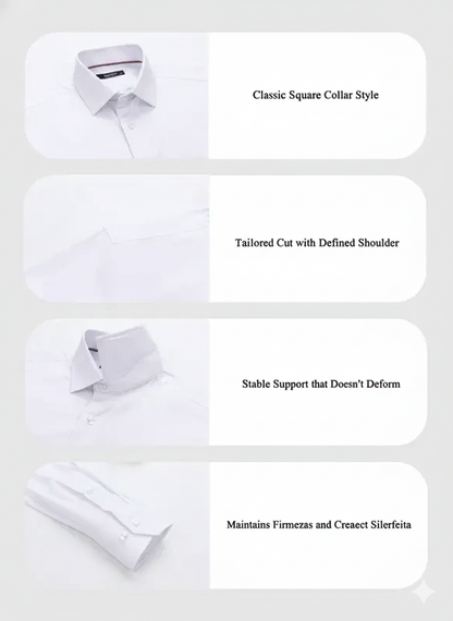 Men's Dress Shirt - Waterproof, Oil and Stain Resistant, Smooth Fabric, Easy to Clean