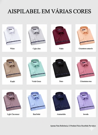 Men's Dress Shirt - Waterproof, Oil and Stain Resistant, Smooth Fabric, Easy to Clean