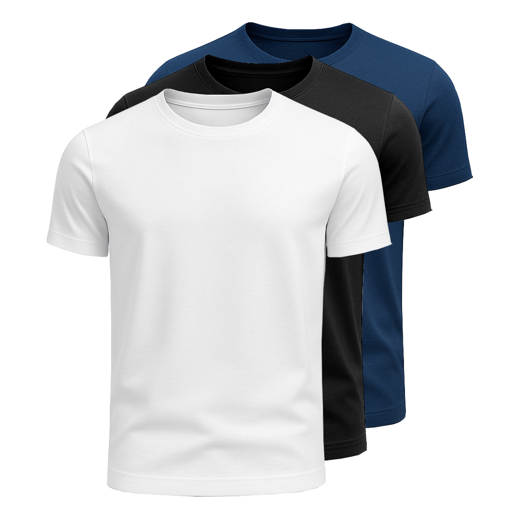 3-Pack Cotton T-Shirts
