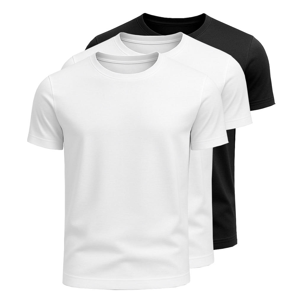 3-Pack Cotton T-Shirts