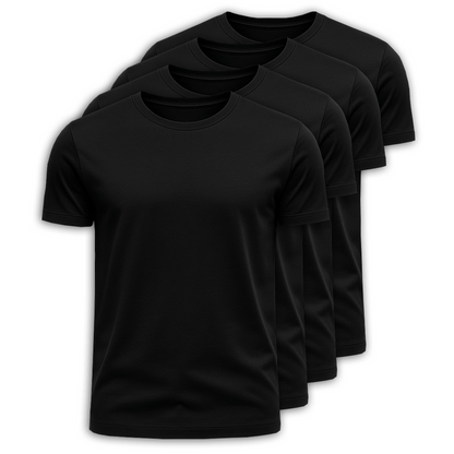 4-Pack 100% Cotton T-Shirts