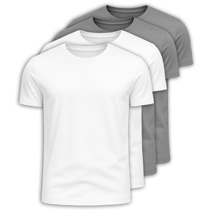 4-Pack 100% Cotton T-Shirts