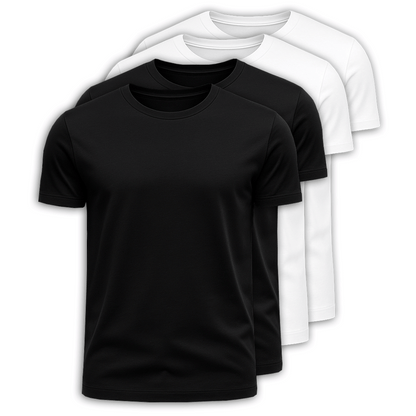 4-Pack 100% Cotton T-Shirts