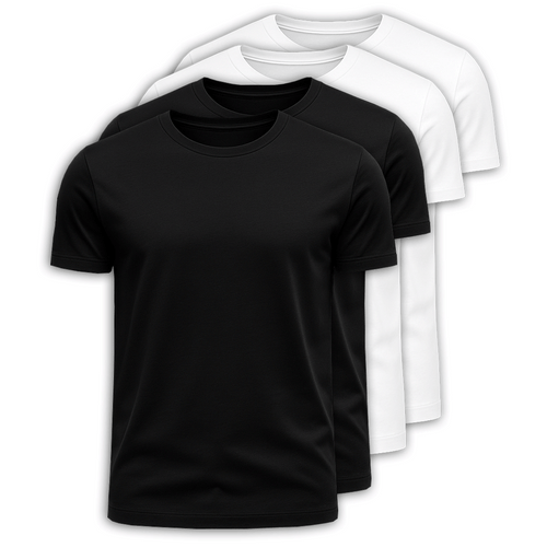 4-Pack 100% Cotton T-Shirts