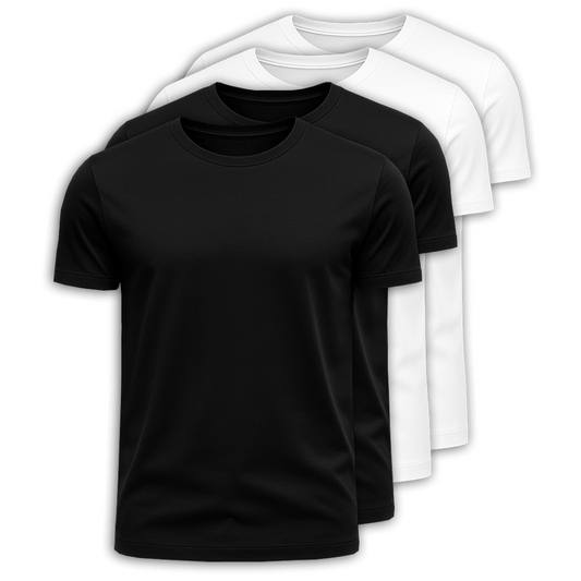 4-Pack 100% Cotton T-Shirts