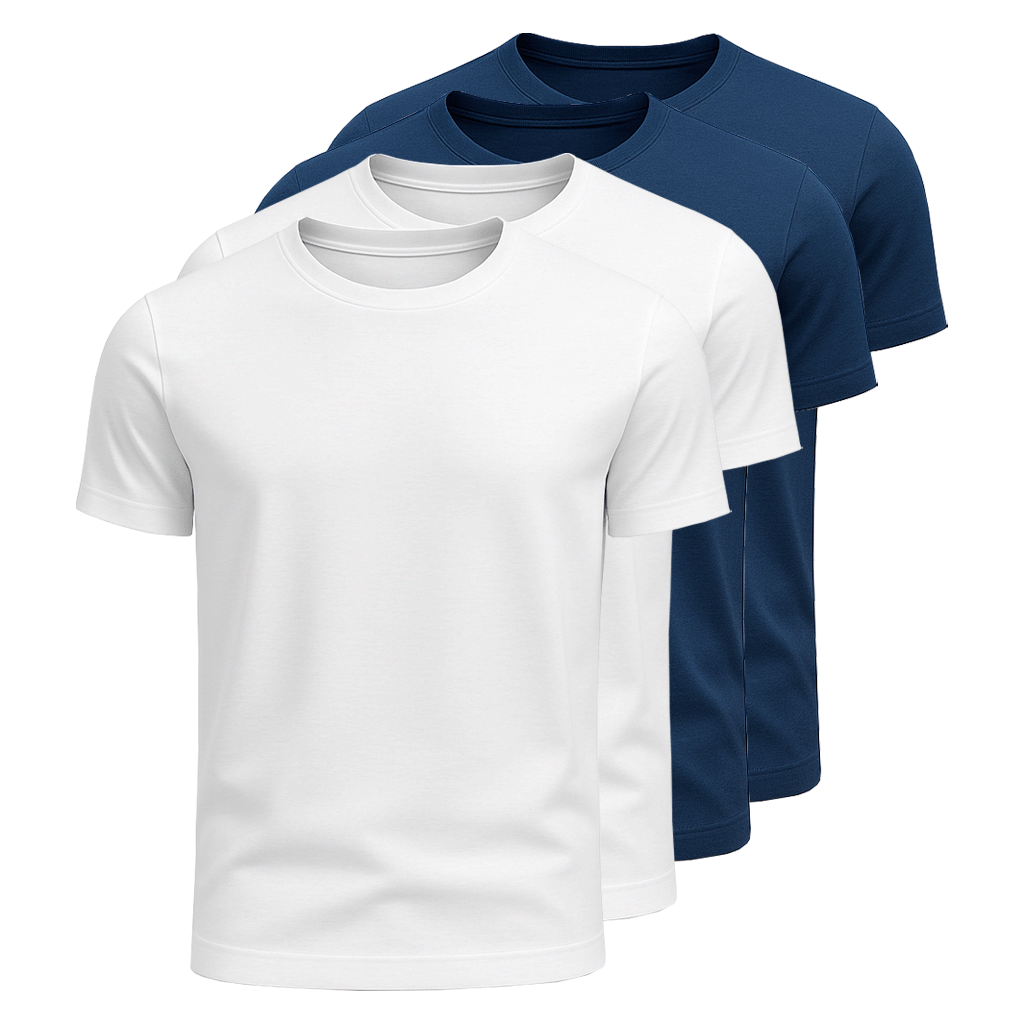 4-Pack 100% Cotton T-Shirts