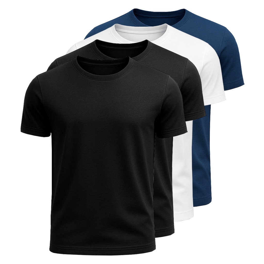 4-Pack 100% Cotton T-Shirts