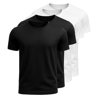 4-Pack 100% Cotton T-Shirts