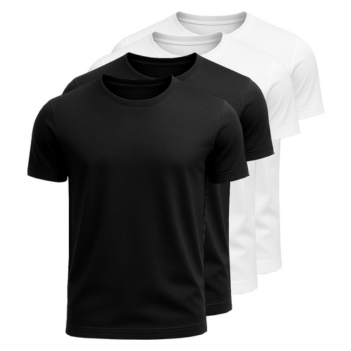 4-Pack 100% Cotton T-Shirts