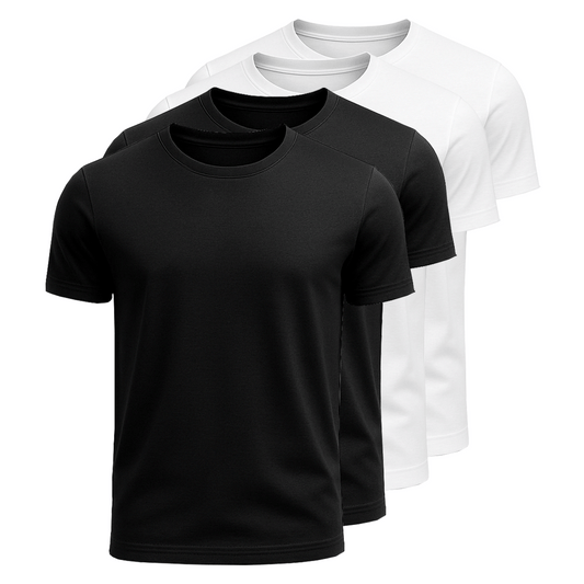 4-Pack 100% Cotton T-Shirts