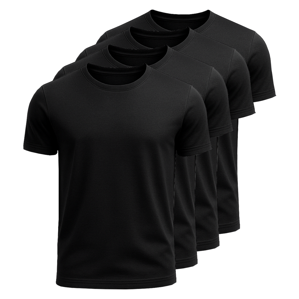 4-Pack 100% Cotton T-Shirts