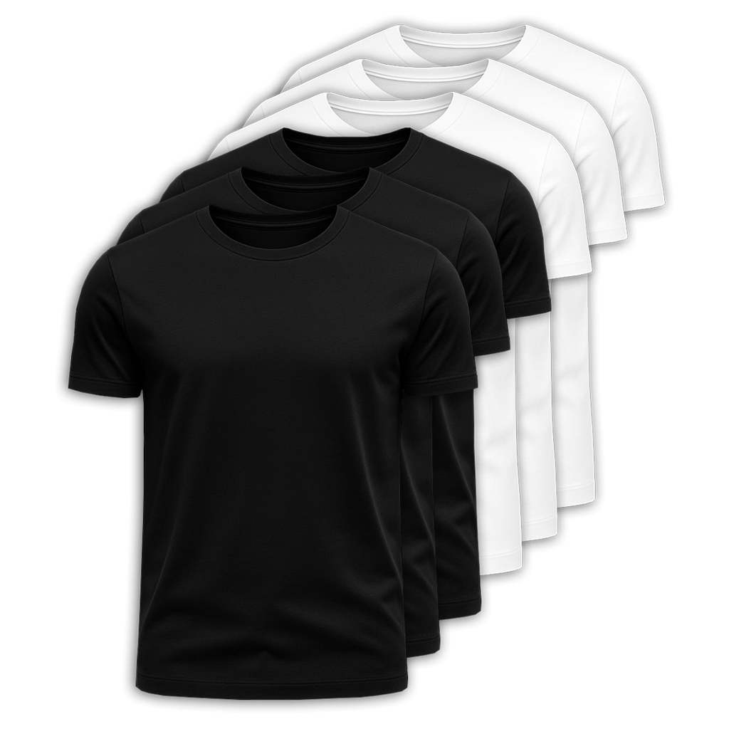 6-Pack 100% Cotton T-Shirts