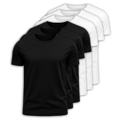 6-Pack 100% Cotton T-Shirts