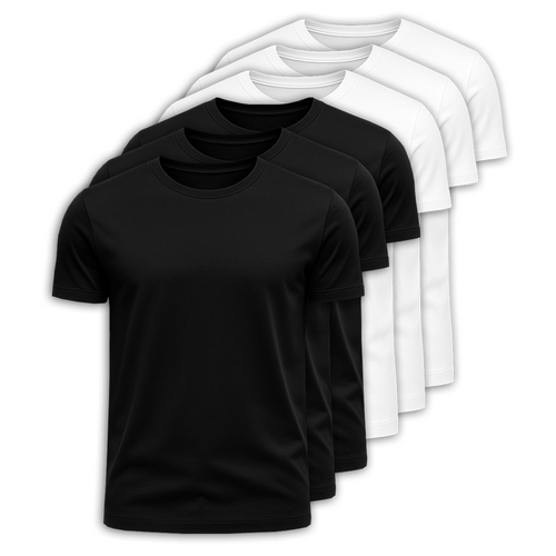 6-Pack 100% Cotton T-Shirts