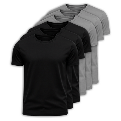 6-Pack 100% Cotton T-Shirts