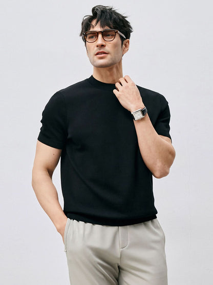 GentleKnit Short Sleeve Knitted T-Shirt