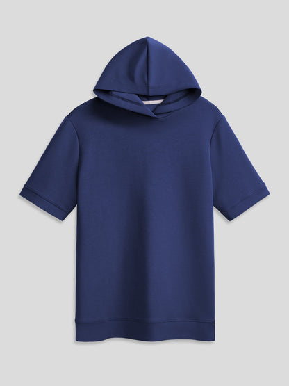 Modal Blend Short Sleeve Hoodie